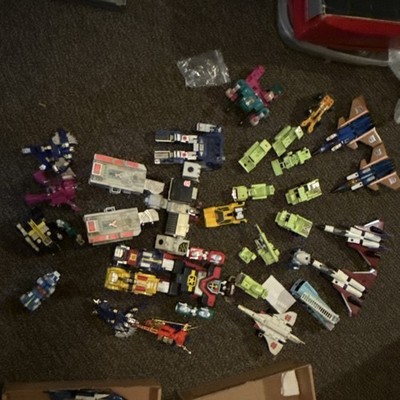 Hasbro Takara Vintage Transformers Action Figures Mixed Lot Plastic 10+ Pack