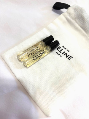 Celine set of perfumes with cotton pouch