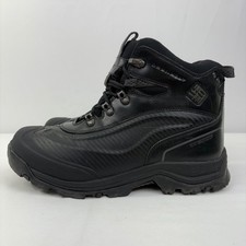 Columbia Mens Bugaboot Plus II Omni-Heat Black Waterproof Winter Boots Size 11