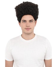 HPO Men  s Movie Character High Top Flat Black Wig for Halloween Party  Cosplay