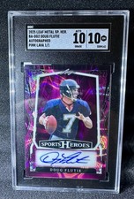 2025 Leaf Doug Flutie Autograph SGC 10 Auto 10 Pink Lava Variation 1/1!!