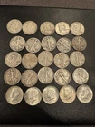 Lot (25) Coins Half Dollars