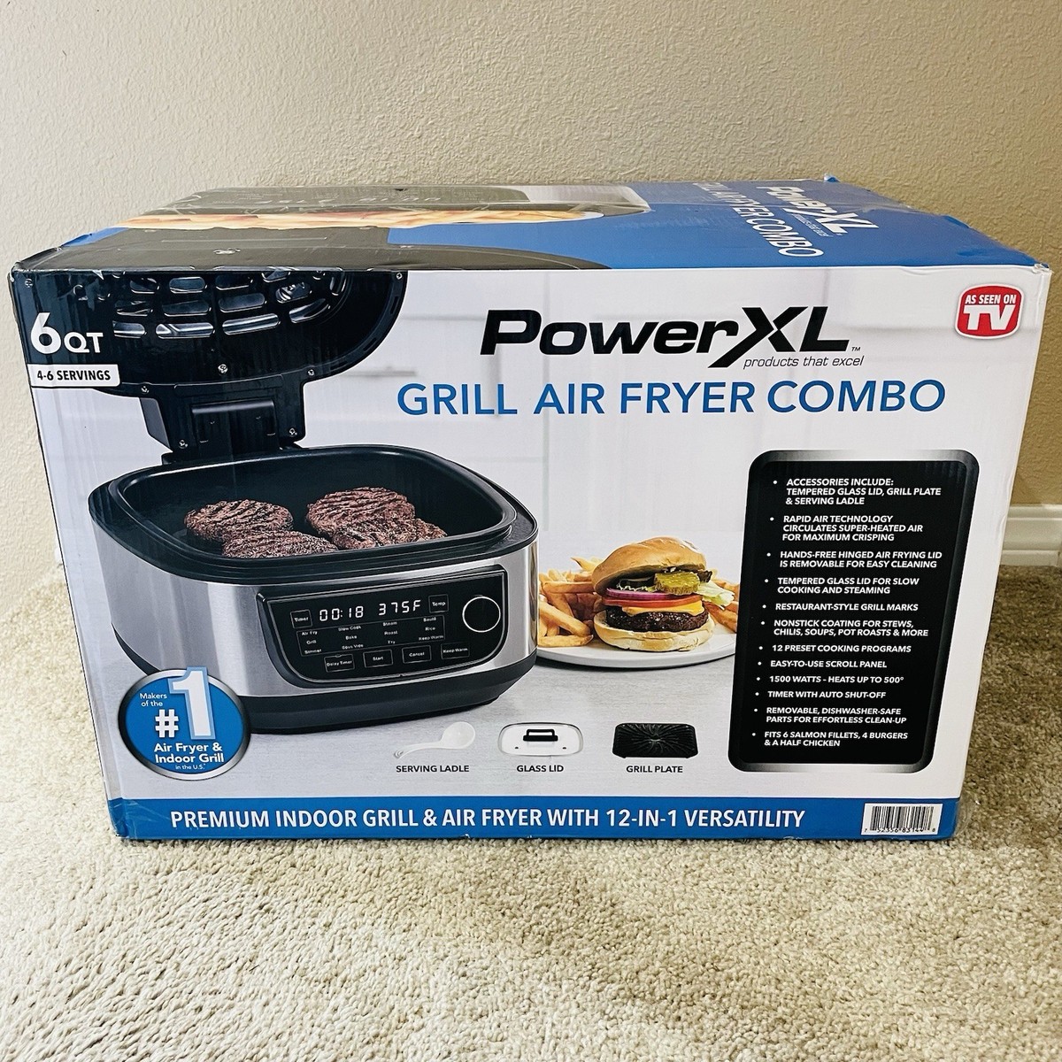 Powerxl Grill Air Power Xl Products PowerXL Grill Air Fryer Combo