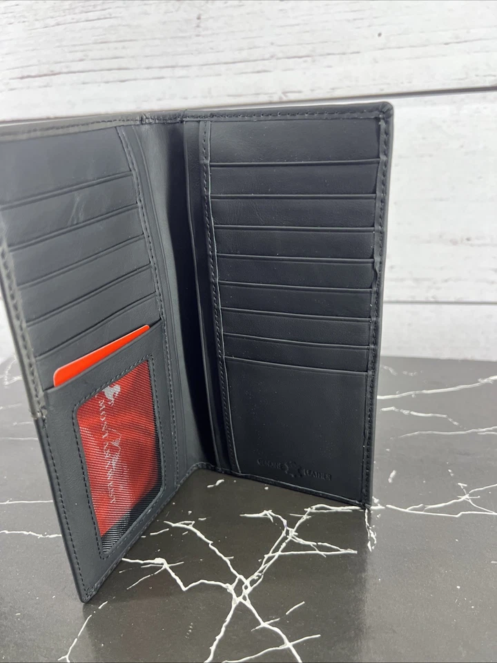 Montana west Men's Wallet concho Black Genuine Leather - Image 2 of 4