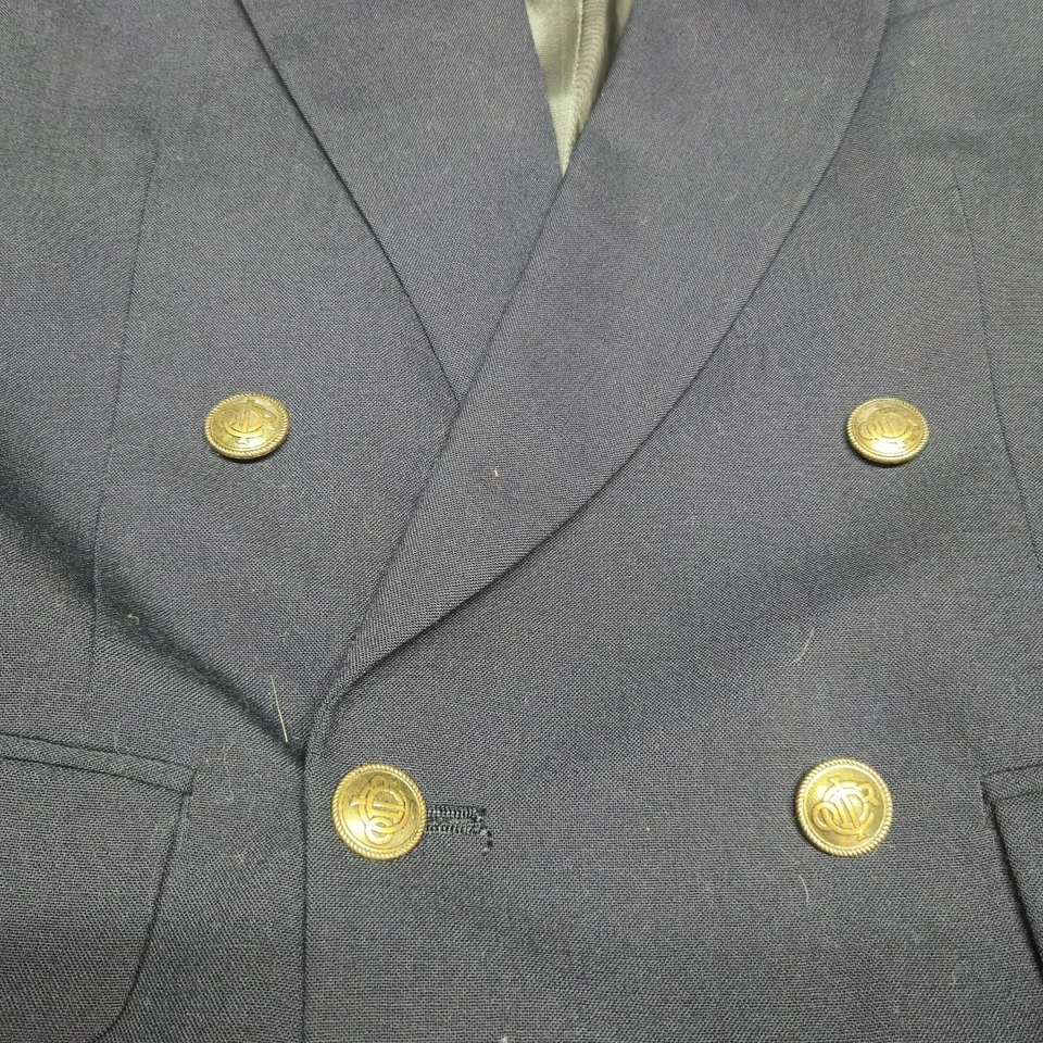Blazer vintage Christian Dior Monsieur para hombre doble botonadura negro 100 % lana Foto 3 de 4