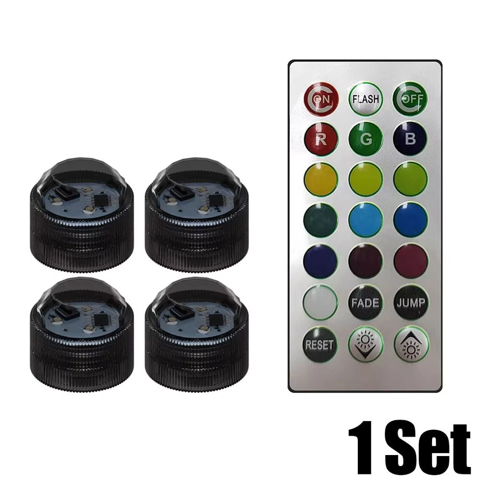 4PCS Car Interior LED Ambient Lights Auto Roof Foot Atmosphere Lamps Decoration - Image 2 of 4