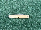 Vintage Japan Parker Frost Mink 2 Blade Smooth Bone Pen Knife — photo 3
