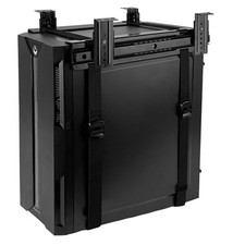 Under Desk CPU Mount Slide Out Bracket Adjustable Computer Tower Holder Black