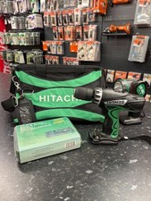 Hitachi DV 18DCL 18v Combi Drill, Torch, Tool Bag & Bit Set Kit. New