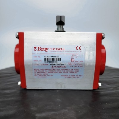 Bray S93 2'' Pneumatic Actuator 93-0635-11300-532 Spring Return 140PSI ISO5211
