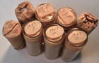 Lot 8 1956 57D 58 Lincoln Cent Uncirculated Rolls Original Anti-Tarnish Penny 1C
