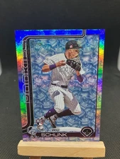 Aaron Schunk 2025 Topps Series 1 One WATERING CAN FOIL SP #'d/5 #196 RARE🏔⚾️🔥