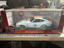1/24 GREENLIGHT TOKYO TORQUE GULF 1970 DATSUN 240Z #70 "CHASE" LIGHT BLUE/ORANGE