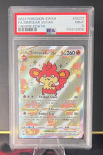 Pokemon Simisear VSTAR 2023 SWSH Crown Zenith #GG37 Full Art PSA 9 #GG37