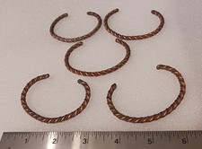 Pure Copper Twist Bracelet Solid Copper Bangle Arthritis Pain Therapy Cuff 5x
