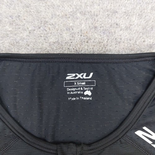 2XU Tri Singlet Mens Boys XS 34" 36" Black Pockets Triathlon Compression FIt - Picture 5 of 23