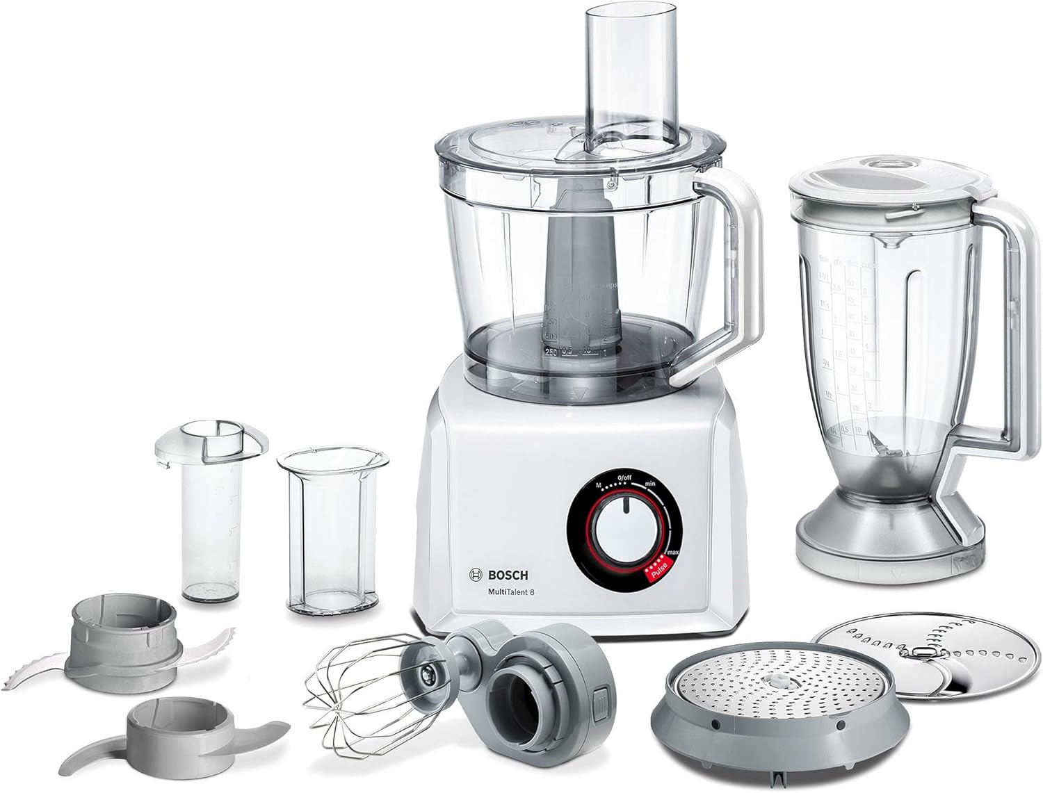 Bosch Robot Da Cucina Compatto MC812W501, Oltre 45 Funzioni, 1000 W, Velocità Re