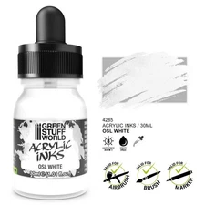 Green Stuff World: OSL WHITE - Acrylic Ink Opaque - 30ml