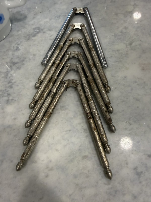 Vintage Metal Seafood or Nut Cracker Tool 5 HMQ and 1 Unbranded 
