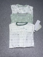Island Cloud 18 Months 3 PK PJs w Footies NWT Sage White