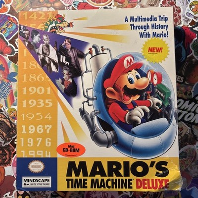 Mario's Time Machine Deluxe PC CD-ROM, 1994 Edition