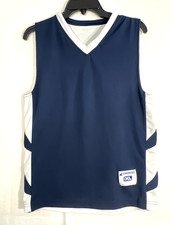 Champro Sports Youth XL Navy Blue White Reversible 3 Basketball Jersey Sleevles