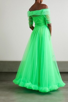 Molly Goddard Green Dress, Medium, Flawless condition | eBay