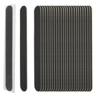 ForPro Professional Collection Wood Nail File, Black, 180/180 Grit, Double-Si...