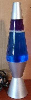 #ad #ad Lava Lamp 14quot; Cosmic Wave Original Motion Glitter Light Pink Lava Blue Liquid $45.00