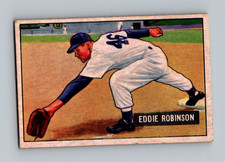 1951 Bowman #88 Eddie Robinson GD-VG Vintage Baseball Card