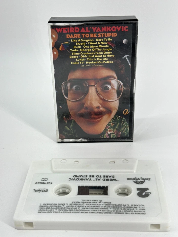 Weird Al Yankovic Dare To Be Stupid Cassette Tape 1985 FZT40033 Rock N Roll Foto 2 de 4
