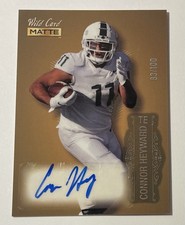 2022 Wild Card Matte Rookie Autograph #MB-A Connor Heyward Rc Auto /100. rookie card picture