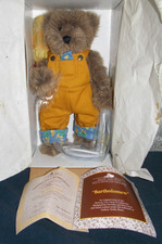 NRFB 1995 Ashton-Drake Bartholomew Bear Gallery Teddies 14"/Box/Papers/COA