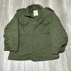 VTG Vintage M-65 Cotton Sateen OG-107 Green Vietnam Military Field Jacket L