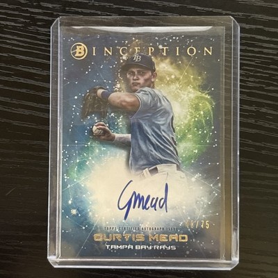2022 Bowman Inception Curtis Mead Primordial Prospect Parallel Auto #40/75