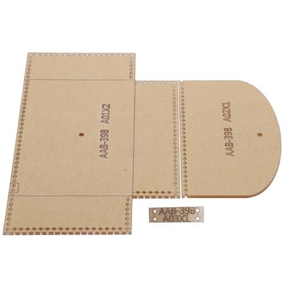 3x Acrylic Template Coin Purse Leather Pattern Wallet Mold Craft Tools SET