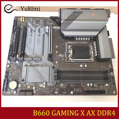 FOR GIGABYTE B660 GAMING X AX DDR4 LGA1700 128GB HDMI DP Ｍotherboard Test OK