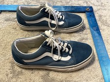 VANS Old Skool Navy Blue Men's/Women's Skate Shoes Suede/ Canvas Men's US 6.5