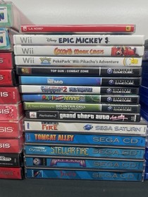 43 Video Game Lot Sega CD Genesis Saturn PS4 Wii N64 Switch Gamecube Limited Run