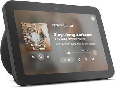 Amazon Echo Show 8, Spatial Audio, Smart Home Hub, Designed for Alexa+, Charcoal