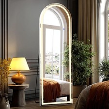 Arched LED Floor Mirror - 16×59"