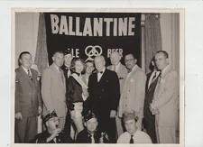 Vtg Original Photo 8X10" Ballantine Beer & Ale , Miss Ballentine