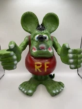 RAT FINK CAST ALUMINUM Statue Mobile Texaco Gulf Gas & Oil Garage Hot Rod. Nice