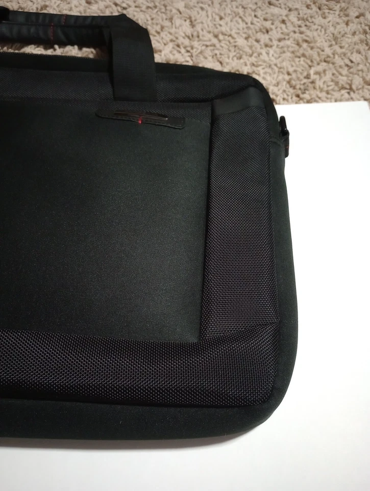 SAMSONITE FUNDA PARA COMPUTADORA PORTÁTIL BOLSA DE VIAJE NEGRA 18"x13" CLAMSHELL Foto 4 de 4