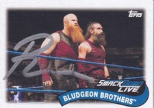 Erick Rowan Signed 2018 Topps Heritage WWE Tag Teams & Stables Card #TT-8 Harper