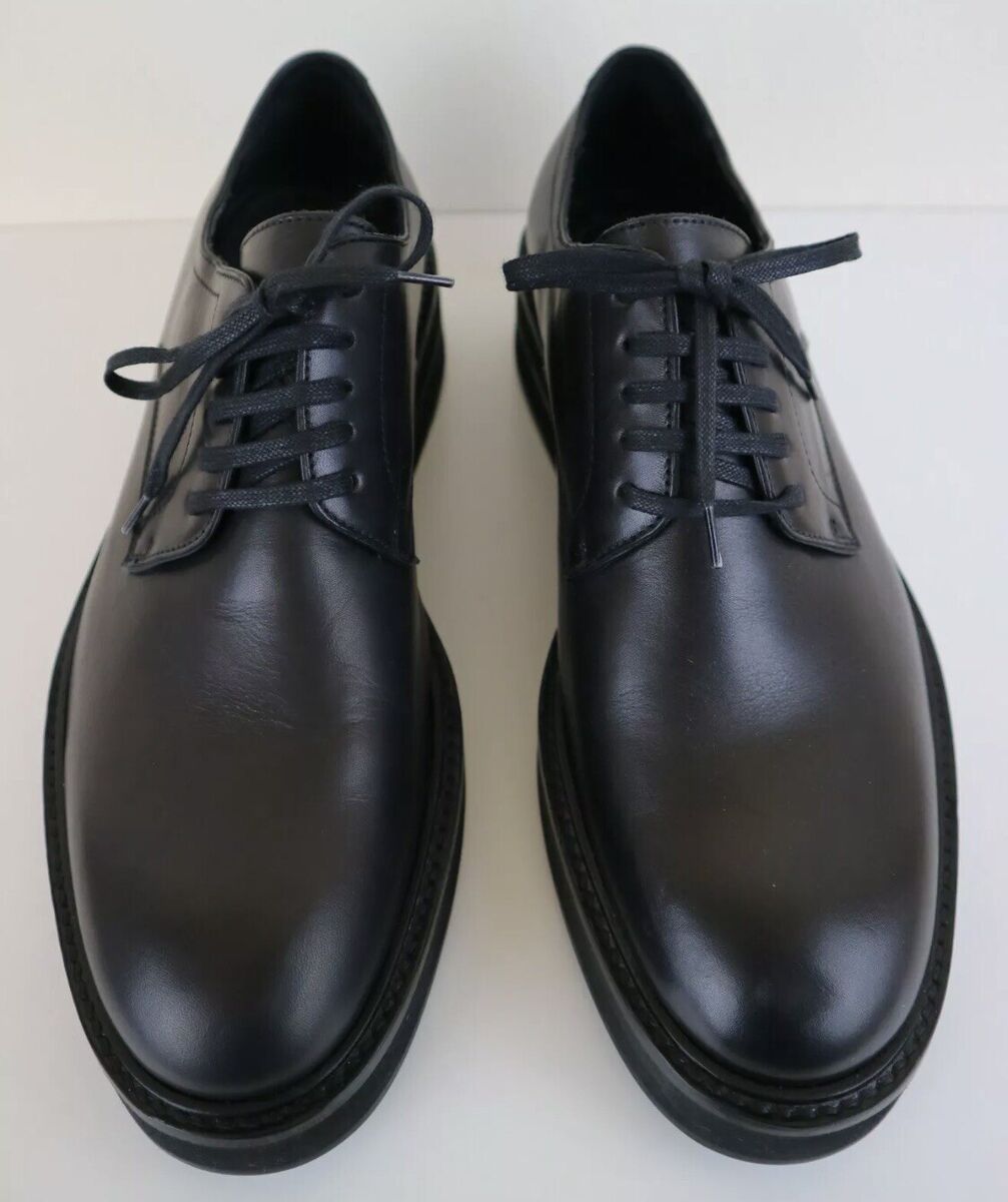 Manchester City Dsquared2 Black Leather Derby Lace Up Shoes Manchester City Dsquared2 Black Leather Derby Lace Up Shoes