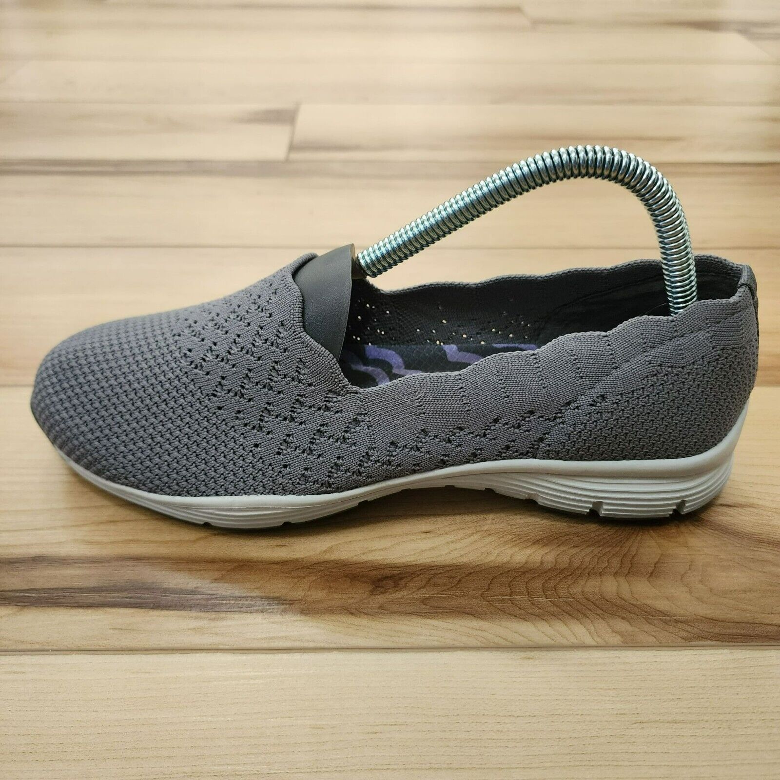 Resplandor Legado Pólvora Skechers Seager Stat Gray Slip On Shoes Air-Cooled Memory Foam Women&#039;s  Size 7.5 | eBay