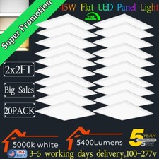 2x2 Ft Led Flat Panel Troffer Light Lamp 45w 24x24 Inch Led Drop Ceiling Lights