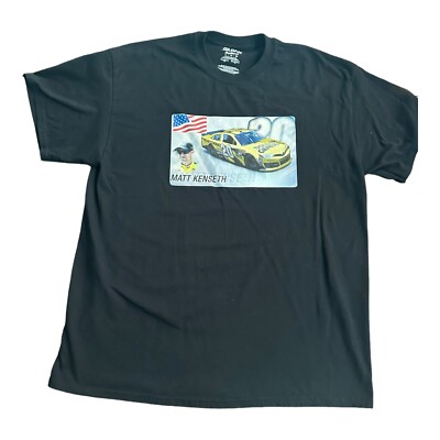 Men s XL MATT KENSETH NASCAR Shirt Gilman Dry Blend Black