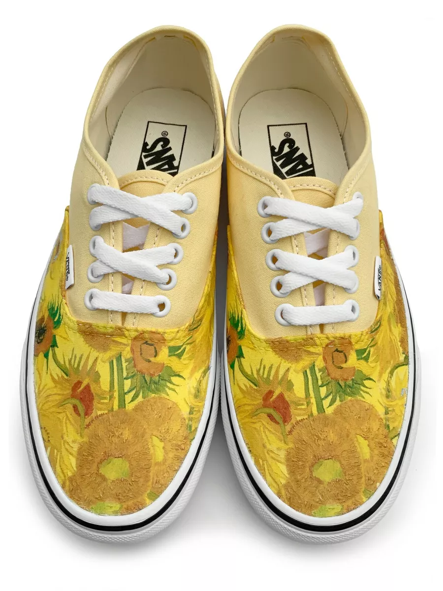 Gevoel Onderscheiden eenheid Van Gogh Sunflower Authentic Laced Vans Brand Shoes | eBay